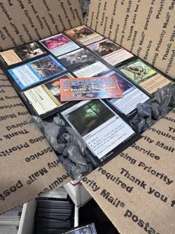 🧙17lbs+ 4200+ UNSEARCHED Magic The Gathering Bulk Lot LP/NM w/ Rares & Foils‼ - Image 1