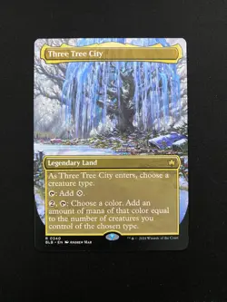 Three Tree City (Borderless) (0340) Bloomburrow Regular - Image 1