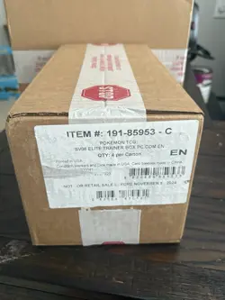 Pokemon Center Exclusive S&V Surging Sparks Sealed ETB Case (4 ETBs) - Image 1