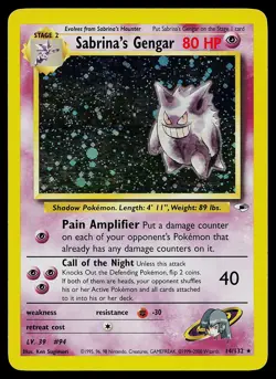 Pokemon Gym Heroes 14/132 Sabrina's Gengar Holo - Image 1