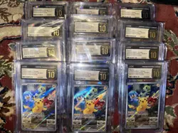 Pikachu Pre-Order Promo 001/SV-P Pokemon Chinese CGC Pristine 10 - Image 1