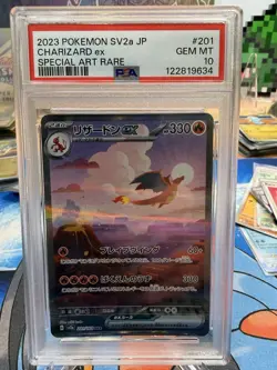 Charizard EX #201 Special Art Rare SV2a JP Pokemon 151 PSA 10 Gem Mint - Image 2