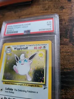 Pokemon Base Set II Wigglytuff Holo Rare 19/130 PSA 7 - Image 2