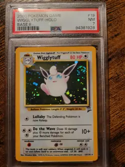 Pokemon Base Set II Wigglytuff Holo Rare 19/130 PSA 7 - Image 4