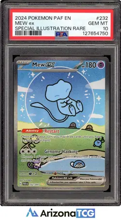 Pokemon 2024 Shiny Mew ex 232/091 SIR Paldean Fates GEM MINT PSA 10 - Image 1