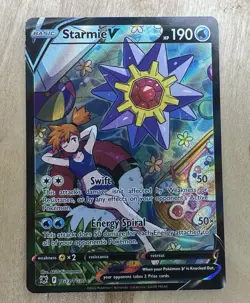 Pokemon TCG Starmie v TG13/TG30 Astral Radiance Holo Ultra Rare Full Art Raw LP - Image 1