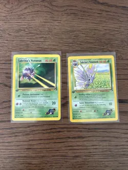 Pokemon TCG Sabrina's Venomoth Gym Heroes First Edition 34/132 - Image 1