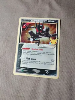SEALED Pokemon Greninja Gold Star Holo Promo Black Star SWSH144 Celebrations - Image 1