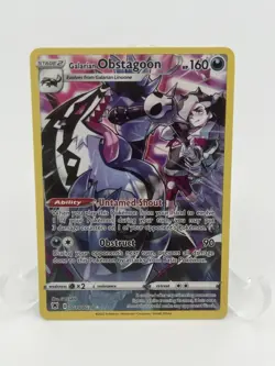 Galarian Obstagoon TG10/TG30 Swsh10:Astral Radiance Trainer Gallery Holo Pokemon - Image 1