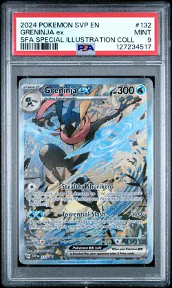 PSA MINT 9 - Greninja Ex Sfa Special Illustration Coll Pokemon Svp En-Sv Black S - Image 1