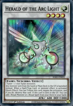 Herald Of The Arc Light - Super Rare 1st Edition RA01-EN031 - NM - YuGiOh - Image 1