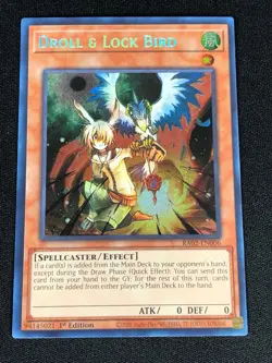 YUGIOH DROLL & LOCK BIRD RA02-EN006 1ST SECRET (NM) - Image 1