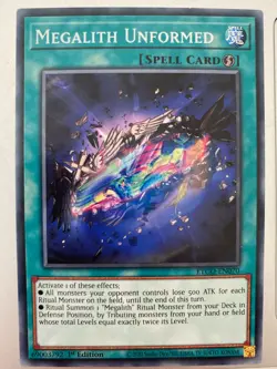 Yugioh Megalith Unformed ETCO-EN070 Common NM x3 Play Set - Image 1