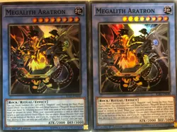 Yugioh Megalith Aratron IGAS-EN040 Super Rare NM x3 {Play Set} - Image 1