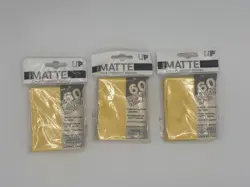 Ultra Pro Yellow Pro-Matte SMALL Card Sleeves Protector 60 Deck Yu-Gi-Oh! 3 Pack - Image 1