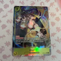 Enel OP05-100 SR Alt Art ONE PIECE Card English Awakening of the New Era NM - Image 1