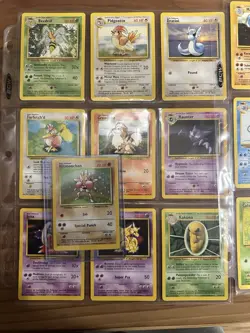 49 Unique Vintage Base Set Pokemon Cards No Duplicates - Holo Hitmonchan - Image 1
