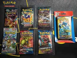 Pokemon Sun & Moon Cosmic Eclipse Guardians Rising Crown Zenith Pack Card Lot - Image 1