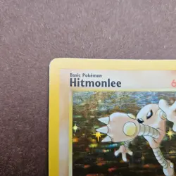 1st Edition Hitmonlee 7/62 Pokemon Fossil Holo Rare Card - First Ed HP - Image 2