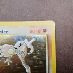 1st Edition Hitmonlee 7/62 Pokemon Fossil Holo Rare Card - First Ed HP - Image 3