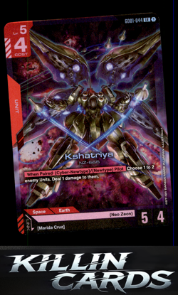 Kshatriya (GD01-044) GD01-044 Gundam Card Game Legend Rare Newtype Rising Card N - Image 1