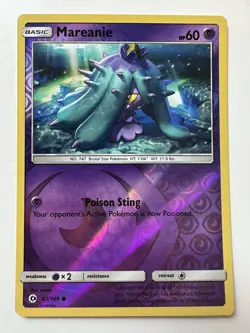 Mareanie | 62/149 | Reverse Holo | Common | Sun &Moon | Near Mint | Pokemon TCG - Image 1