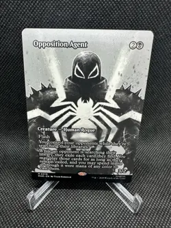 Spider-Man Magic the Gathering Opposition Agent #0019 Mythic Rare Showcase Card - Image 1