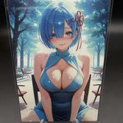 Rem Anime Waifu Card Doujin ACG Goddess Holo - Image 1