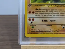 Graveler 37/62 Fossil PSA 8 1st Edition Graded 1999 Pokemon Card TCG NEAR MINT - Image 4