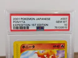 Ponyta 007/128 PSA 10 Japanese Expedition 1st Edition 2001 Pokemon TCG Card MINT - Image 3