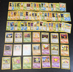 Vintage Pokemon Card WOTC Set Base Fossil S4 Charmander Rocket LOT 80+ ALL LP/NM - Image 1