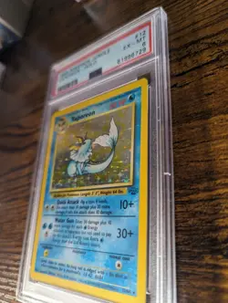 Pokemon TCG Vaporeon Jungle 12/64 Holo Unlimited | PSA 6 EX-MT - Image 3
