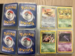 Pokemon TCG WOTC Vintage Cards in binder including holos and 1st edition - Image 3
