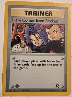 Here Comes Team Rocket-1st Edition Holo Rare LP Card #17 - Image 1