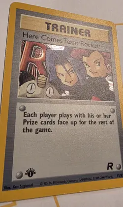 Here Comes Team Rocket-1st Edition Holo Rare LP Card #17 - Image 2