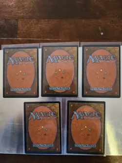 Mtg unglued complete set of lands, island, plains, mountain, swamp, forest - Image 2