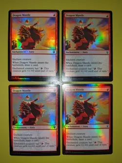 FOIL Dragon Mantle x4 Commander Legends 4x Magic the Gathering MTG - Image 1