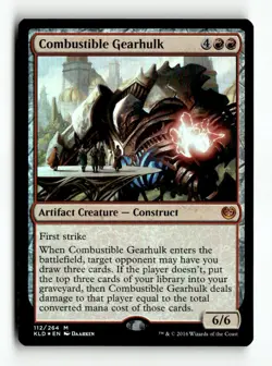 MTG | Combustible Gearhulk | Prerelease | Foil | Moderately Played | English - Image 1