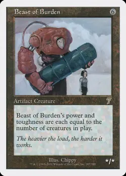 4x Beast of Burden - LP - 7th Edition - SPARROW MAGIC mtg - Image 1