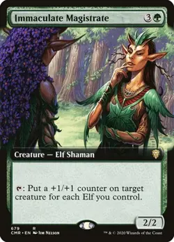 Immaculate Magistrate - Extended Art Commander Legends NM MTG - Image 1