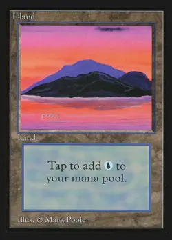 Island (C Dark Purple) Collectors' Edition HEAVILY PLD - Image 1