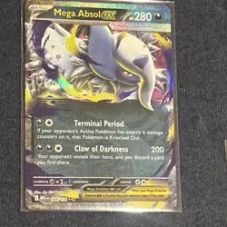 Pokemon TCG Mega Absol ex 086/132 Me01: Mega Evolution Holo Rare Near Mint NM - Image 4
