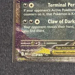 Pokemon TCG Mega Absol ex 086/132 Me01: Mega Evolution Holo Rare Near Mint NM - Image 5