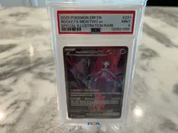 2025 Pokemon DRI EN Rockets Mewtwo ex Special Illustration Rare 231/182 PSA 9 - Image 1
