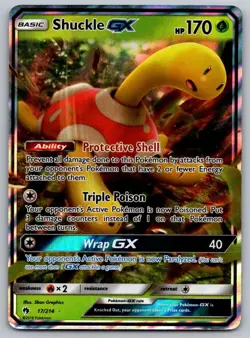 Shuckle GX - 17/214 - S&M Lost Thunder - 2018 Pokemon - MP - Image 1