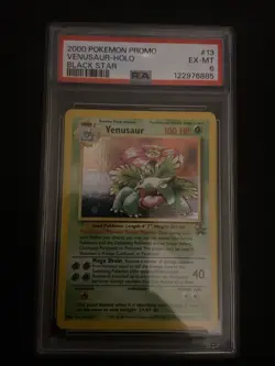 2000 POKEMON PROMO BLACK STAR #13 VENUSAUR-HOLO PSA 6 - Image 1