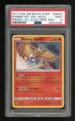 Pokemon Shining Legends Shining Ho-Oh Holo Promo SM70 PSA 9 - Image 1