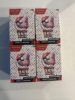 Pokemon TCG Scarlet & Violet 151 Booster Bundle 6 Packs, Factory-Sealed 4x - Image 1