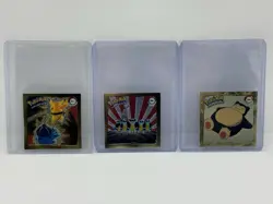 Pokemon Sticker - Bulbasaur and Pikachu Squirtle Snorlax R11 R06 G04 Artbox Holo - Image 1