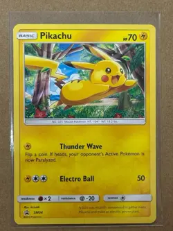 Pokemon TCG Pikachu Sun & Moon SM04 Promo Non Holo - Image 1